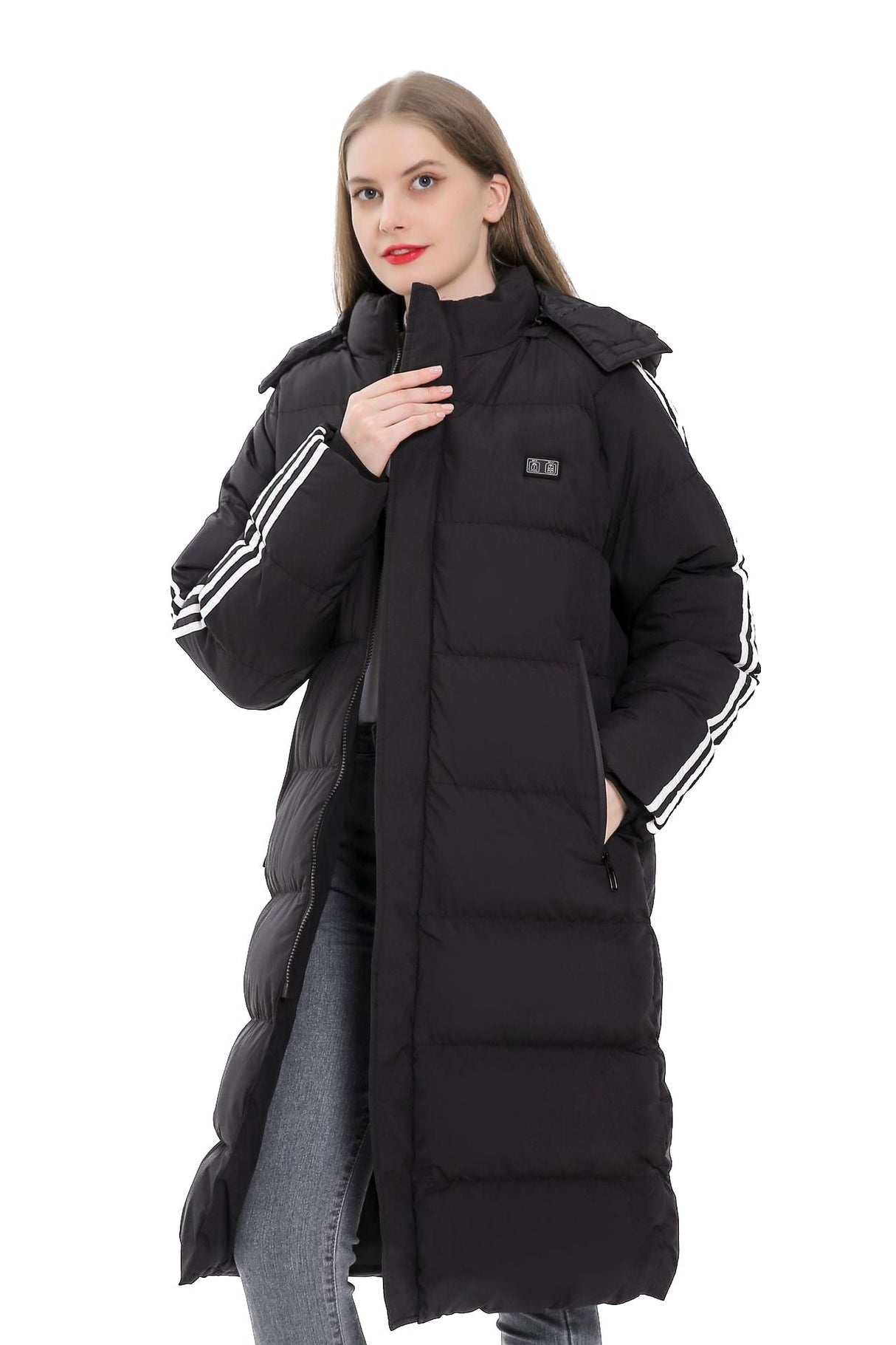 11 Zone Heating Long Down Coat - Yorkn Inc✅