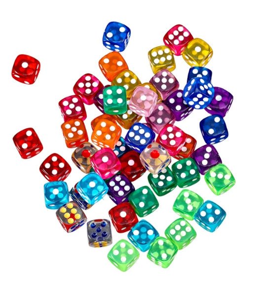 14mm Transparent Dice - Yorkn Inc✅