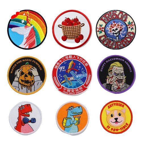 1.5inch Diameter Embroidered Fabric Patch - Yorkn Inc✅