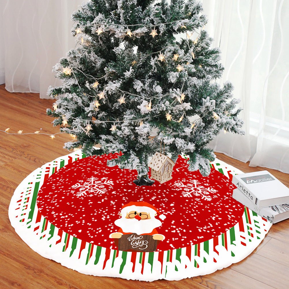 28" Christmas Tree Plush Skirt - Yorkn Inc✅