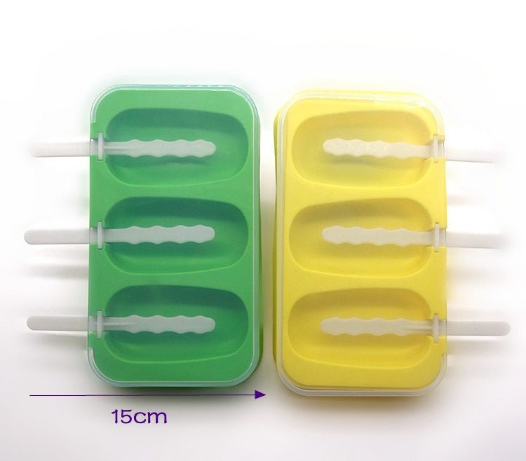 3 Cavities Silicone Ice Cream Mold - Yorkn Inc✅