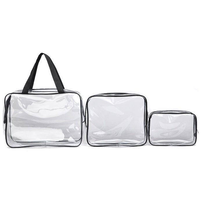 3 Pcs Clear Pvc Travel Organizers - Yorkn Inc✅