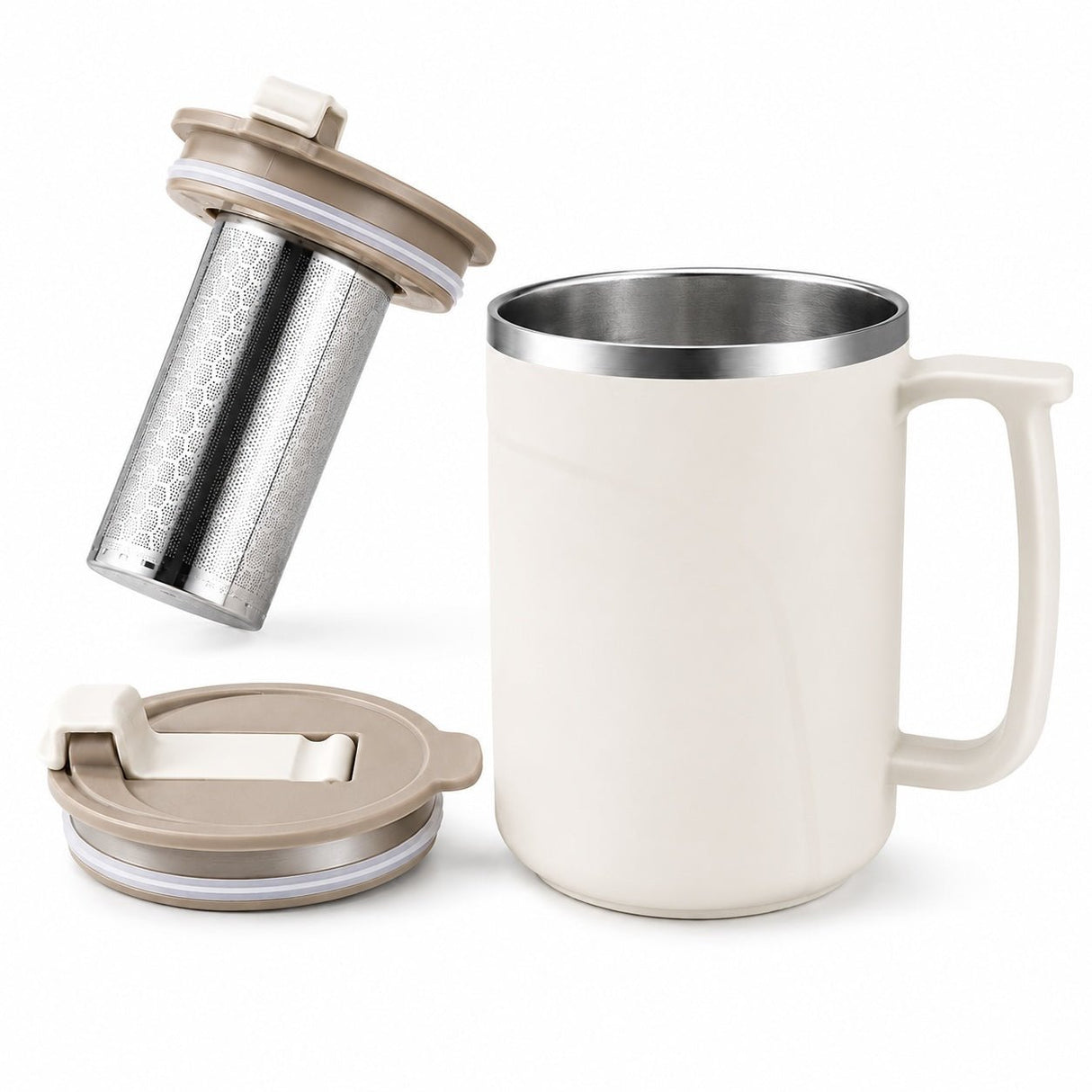 304 Stainless Steel Insulated Mug With Removable Tea Infuser - Yorkn Inc✅
