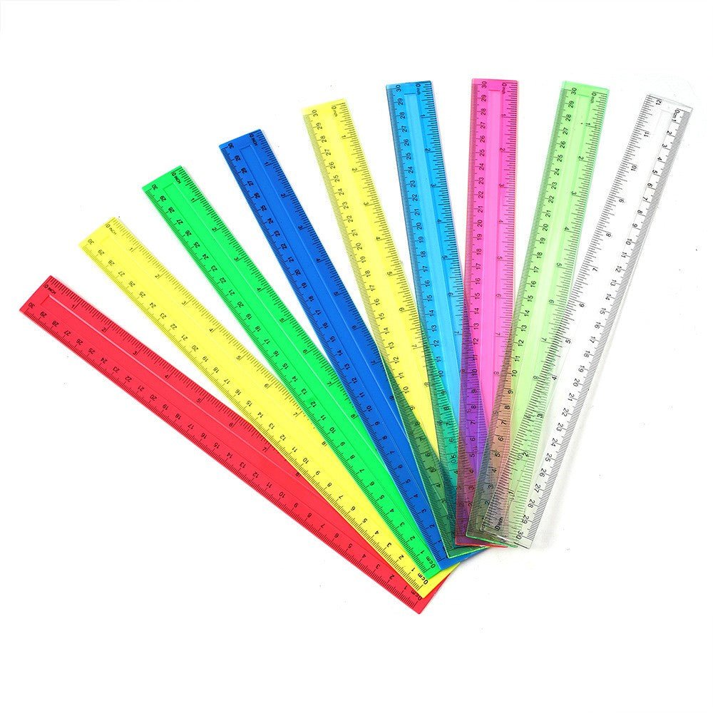 30cm Transparent Plastic Ruler - Yorkn Inc✅