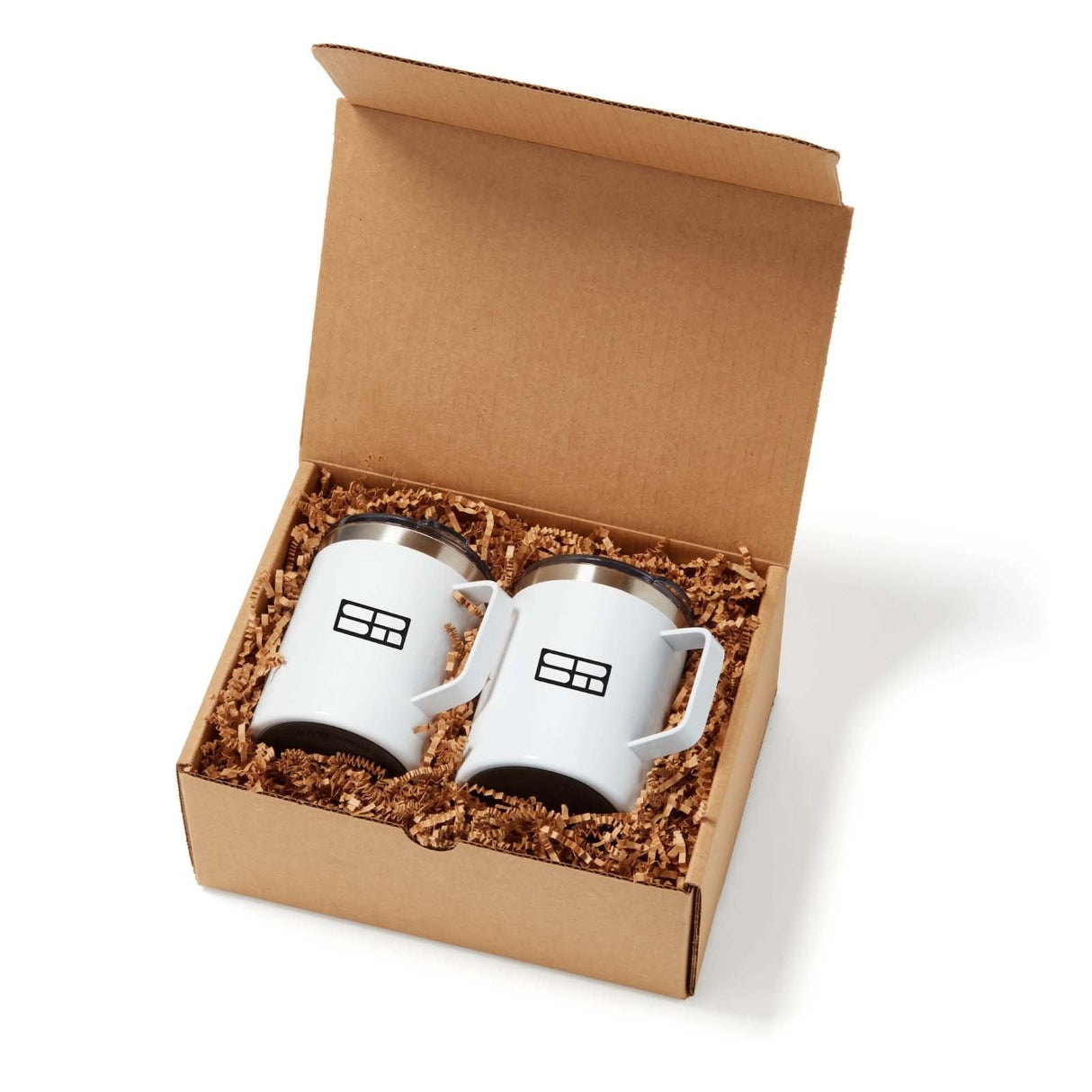320ml Capacity 2 Mugs With Raffia Ribbon Paper Gift Box Set - Yorkn Inc✅