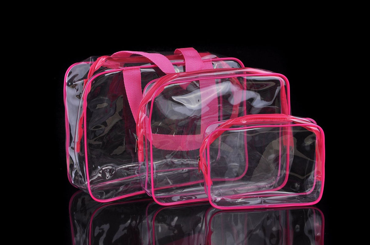 3pcs Clear Travel Bags - Yorkn Inc✅