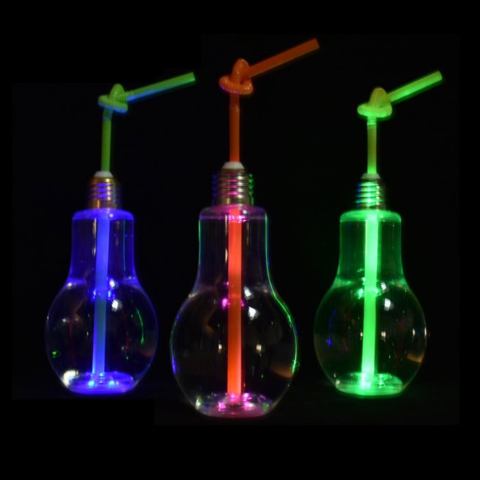 400ml Light Bulb Cup With Straw - Yorkn Inc✅
