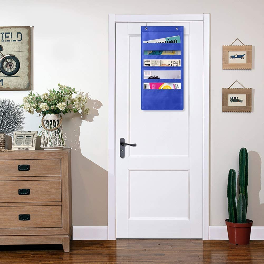 5 Pocket Hanging Wall Door File Organizer - Yorkn Inc✅