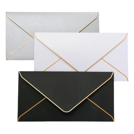 6.89 Inch Gold Edged Envelope - Yorkn Inc✅