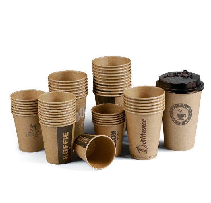 8oz Disposable Coffee Cup With Lid - Yorkn Inc✅