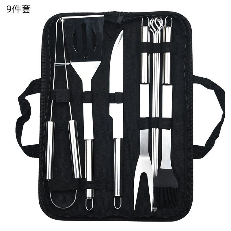 9 Pieces Barbecue Tool Set - Yorkn Inc✅