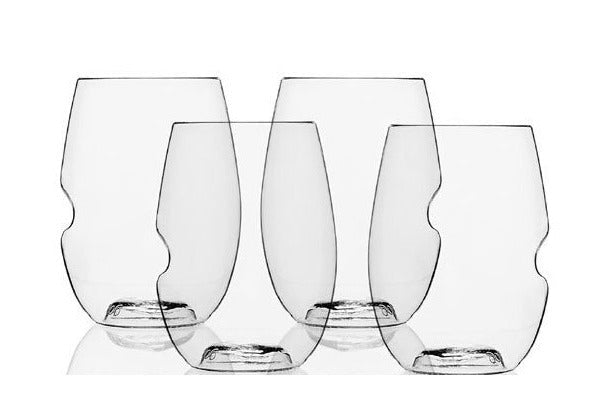 Acrylic Stemless Wine Glass - Yorkn Inc✅