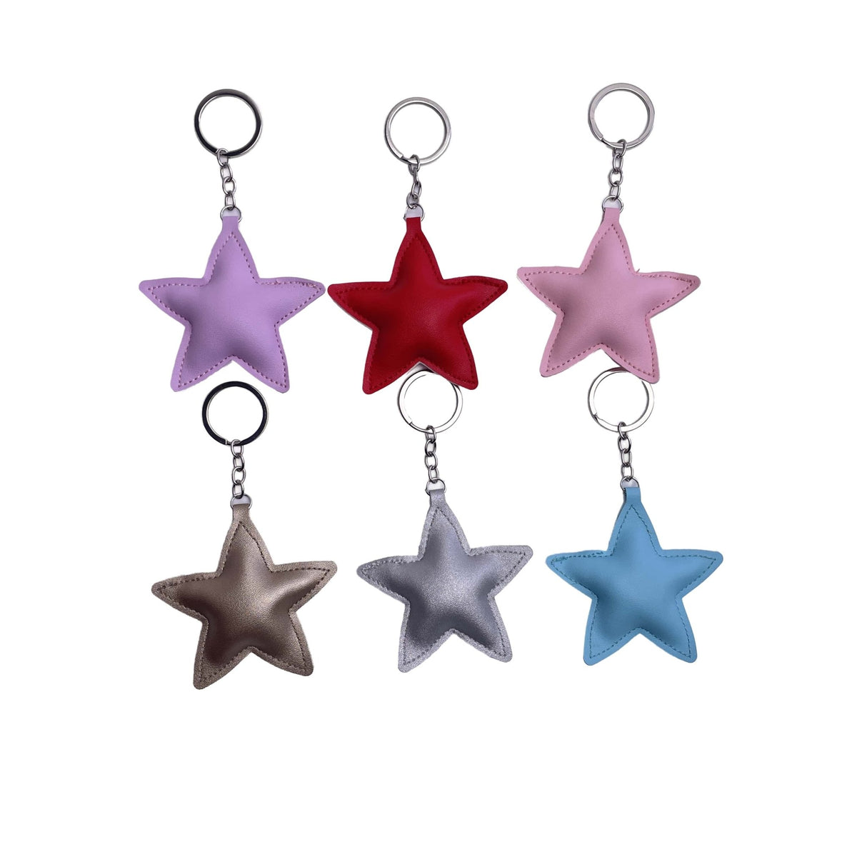 Big Star Shaped Leather Keychain - Yorkn Inc✅