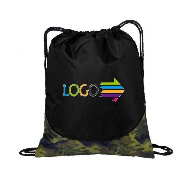 Camouflage Imprinted Drawstring Bags - Yorkn Inc✅