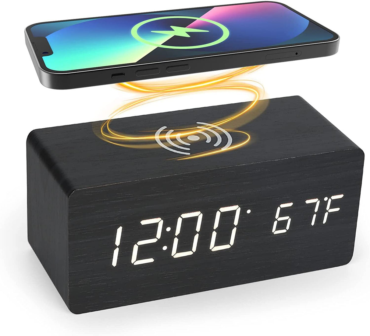 Clock With Wireless Charger - Yorkn Inc✅
