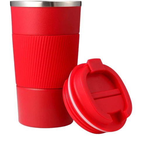 Coffee Cup With Silicone Anti Slip Sleeve - Yorkn Inc✅