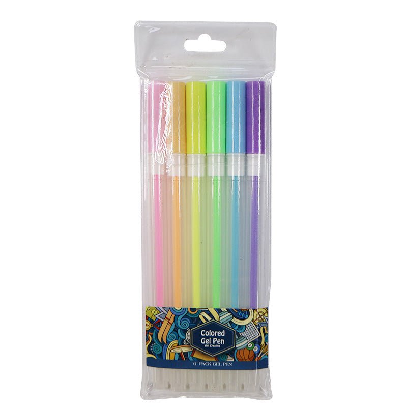 Colored Gel Pen Set Of 6pcs - Yorkn Inc✅