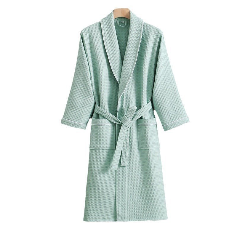 Cotton Waffle Style Bathrobe - Yorkn Inc✅