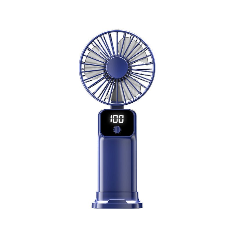 Digital Display Handheld Fan With Base - Yorkn Inc✅