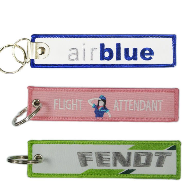 Embroidered Luggage Flight Key Tag - Yorkn Inc✅