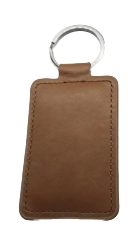 Faux Leather Keyring With Gold Logo - Yorkn Inc✅
