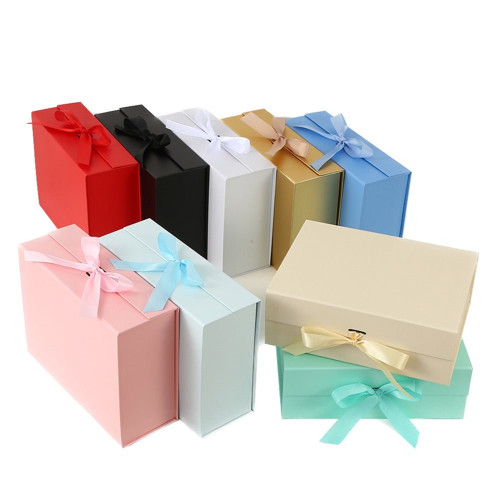 Folding Magnetic Gift Box With Bow - Yorkn Inc✅