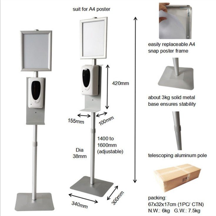 Hand Sanitizer Stands - By Boat - Yorkn Inc✅