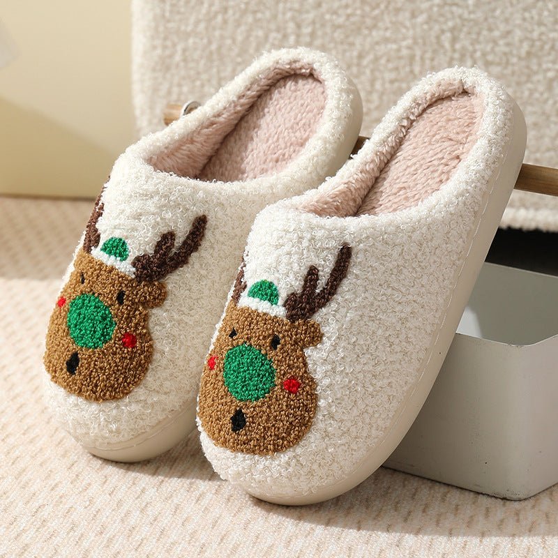 Holiday Christmas Reindeer Slipper - Yorkn Inc✅
