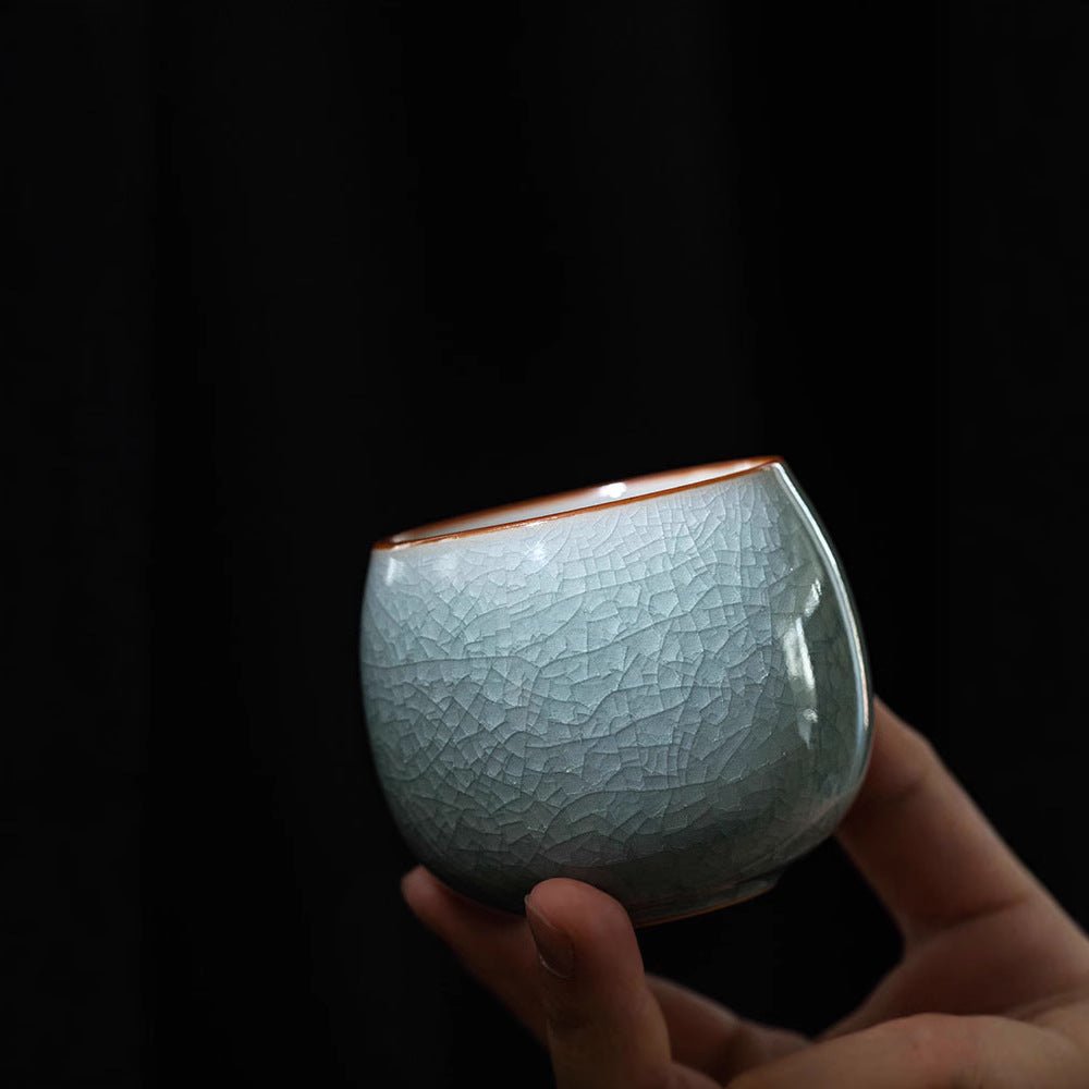 Ice Crackle Glaze Tea Cup - Yorkn Inc✅