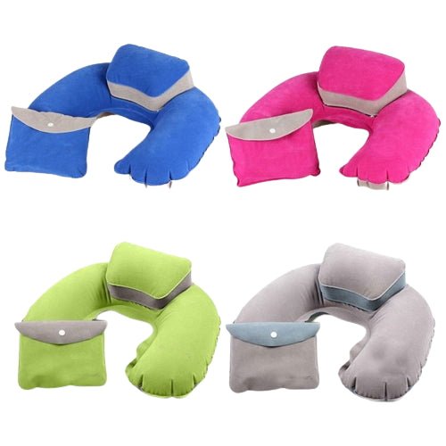 Inflatable Pvc Flocked U Shape Pillow - Yorkn Inc✅