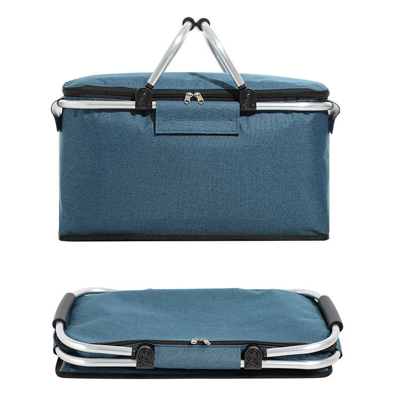 Insulated Foldable Picnic Basket Cooler Tote - By Boat - Yorkn Inc✅