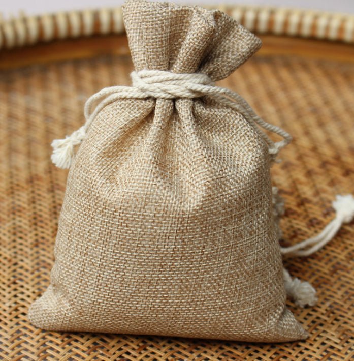 Jute - Un - laminated Basic Burlap Sack With Top Drawstring Closure - Yorkn Inc✅
