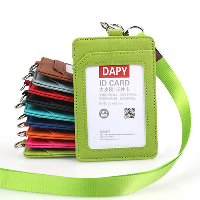 Leather Badge Holder With Lanyard - Yorkn Inc✅