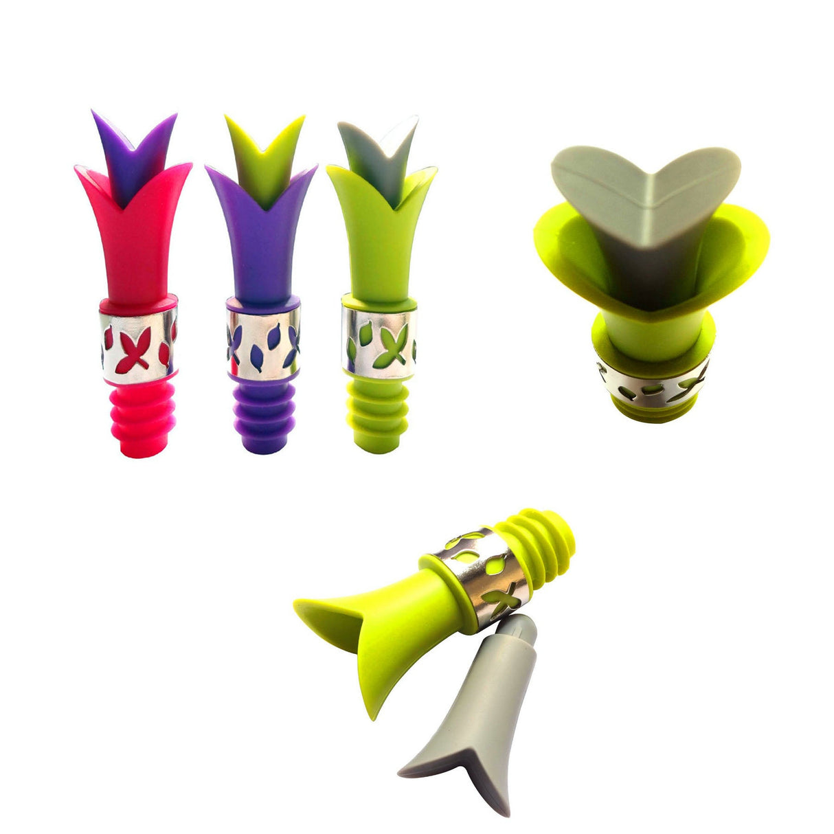 Lily Shaped Silicone Bottle Stopper - Yorkn Inc✅