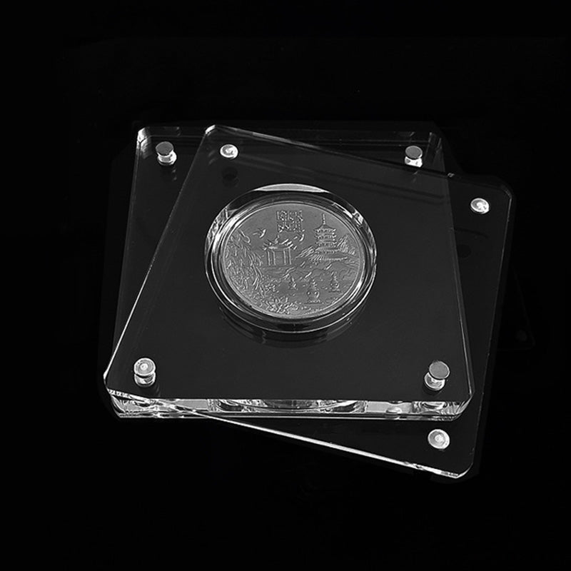 Magnetic Acrylic Coin Display Case (coin Not Included) - Yorkn Inc✅