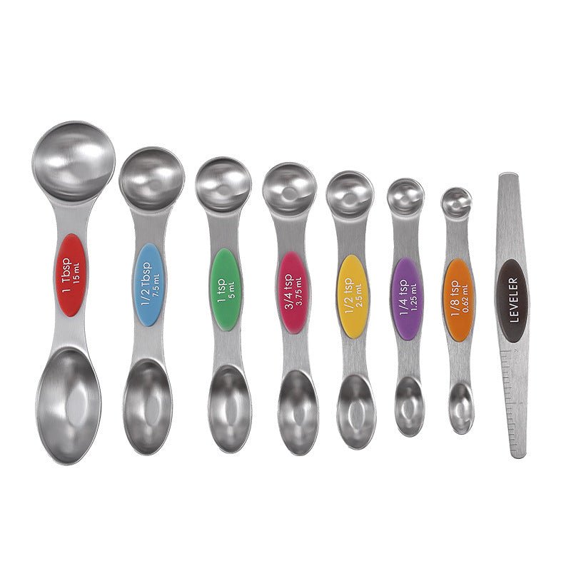 Magnetic Measuring Spoons Set Of 8 - Yorkn Inc✅