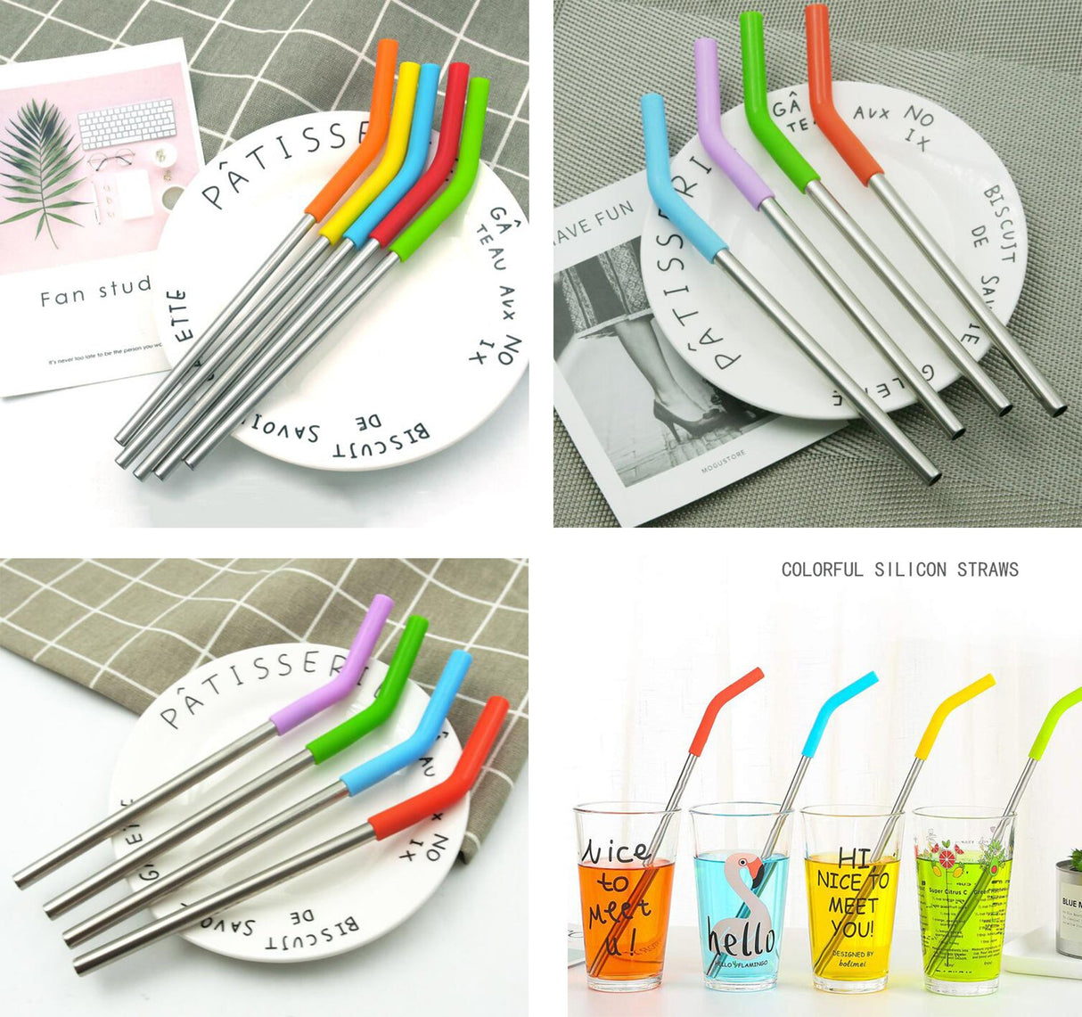 Metal Straw With Silicone Tips - Yorkn Inc✅