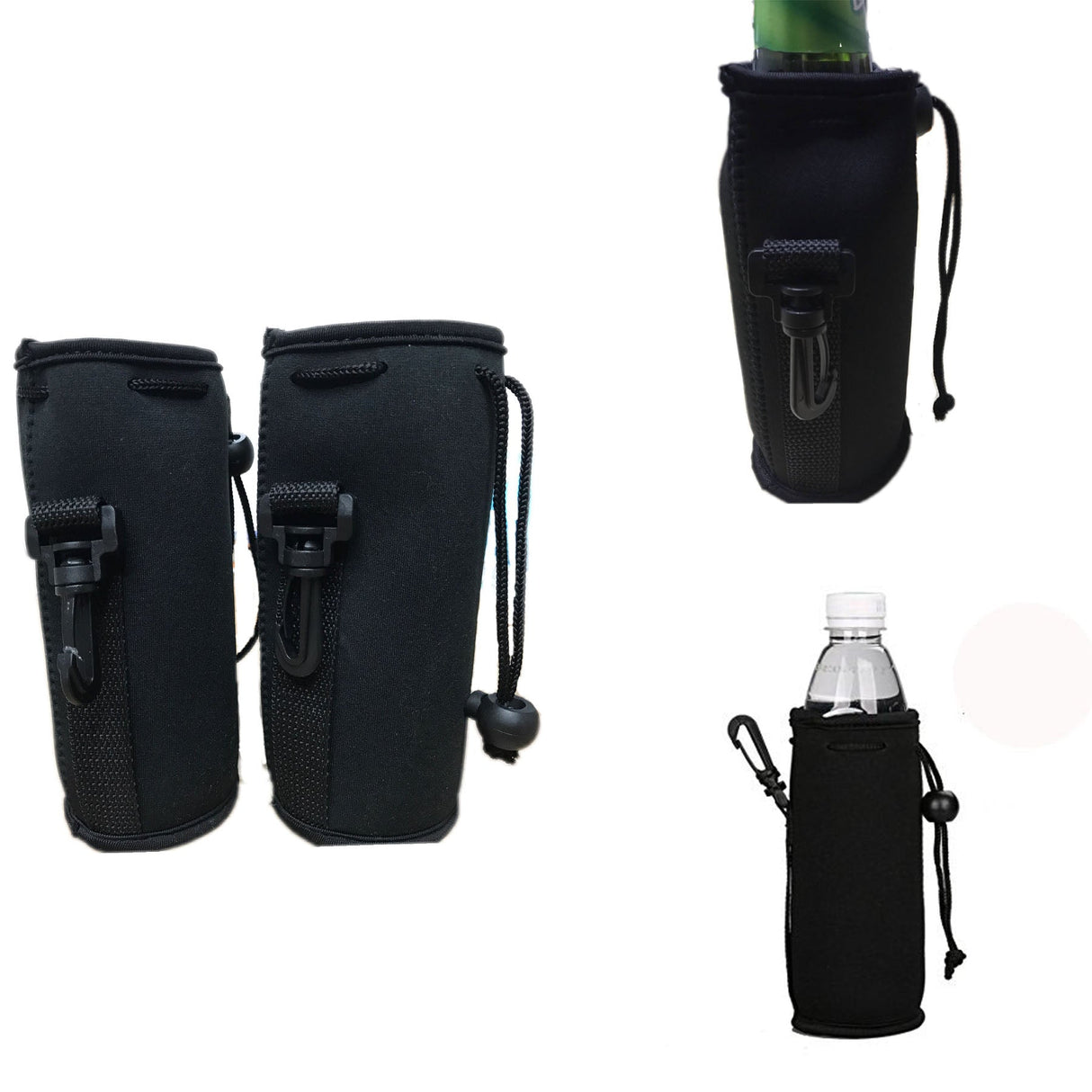 Neoprene Bottle Drawstring Cooler Cover Holder - Yorkn Inc✅