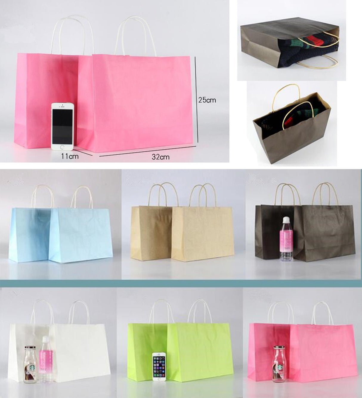 Paper Bags With Handles - Yorkn Inc✅