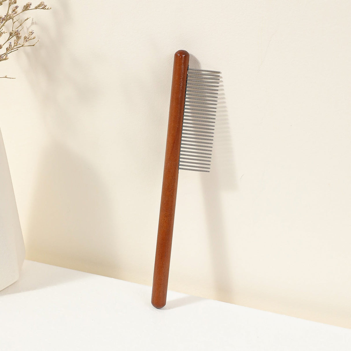 Pet Comb With Wooden - Yorkn Inc✅