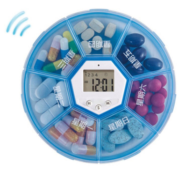 Pillbox Digital Timer With 7 Grids - Yorkn Inc✅
