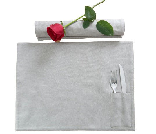 Placemat With Pocket For Ntensil - Yorkn Inc✅