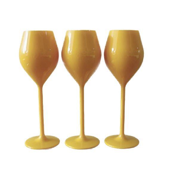 Plastic High Footed Wine Glass - Yorkn Inc✅