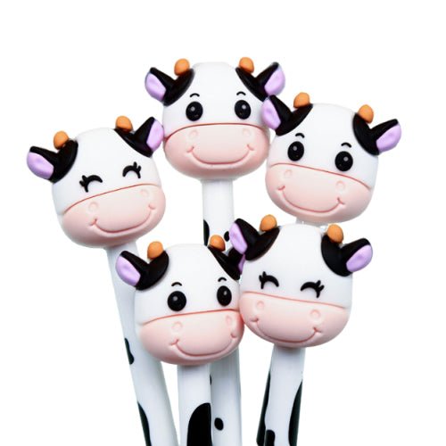 Plastic Pen With Cow Design - Yorkn Inc✅