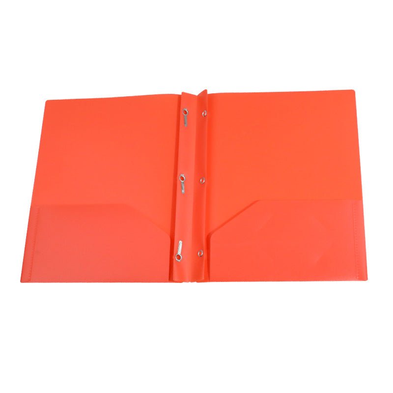 Plastic Prong Folder With Dual Pocket - Yorkn Inc✅