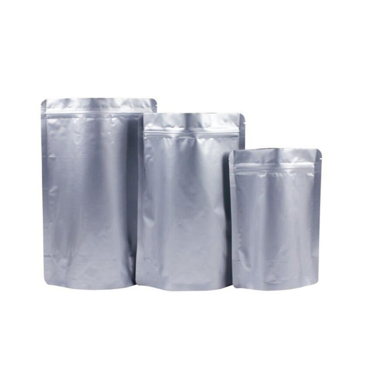Pure Aluminum Foil Stand Up Grip Seal Bags - Yorkn Inc✅