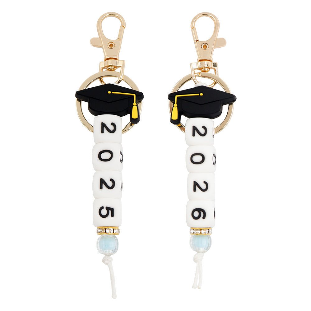 Silicone Bead Graduation Keychain - Yorkn Inc✅