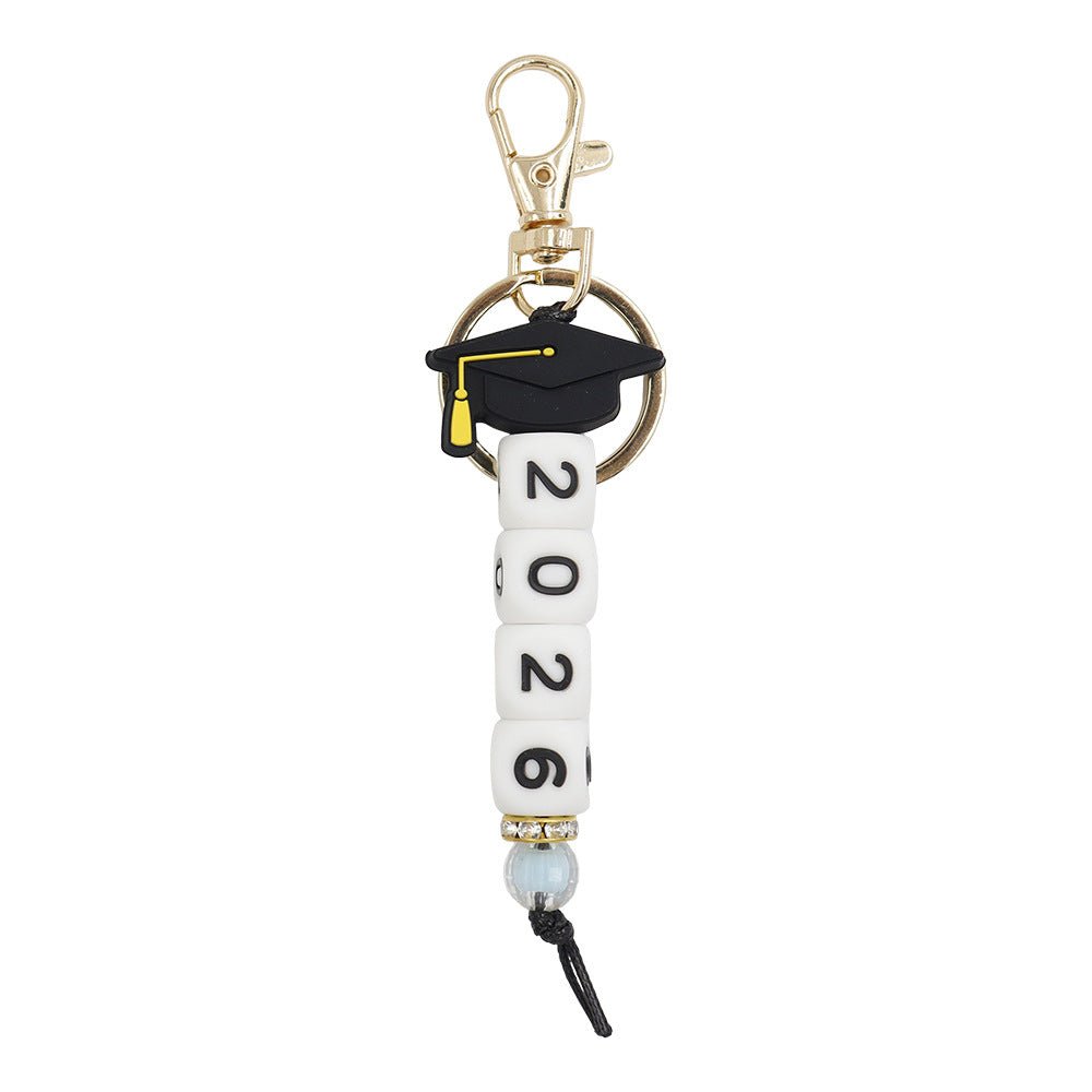 Silicone Bead Graduation Keychain - Yorkn Inc✅