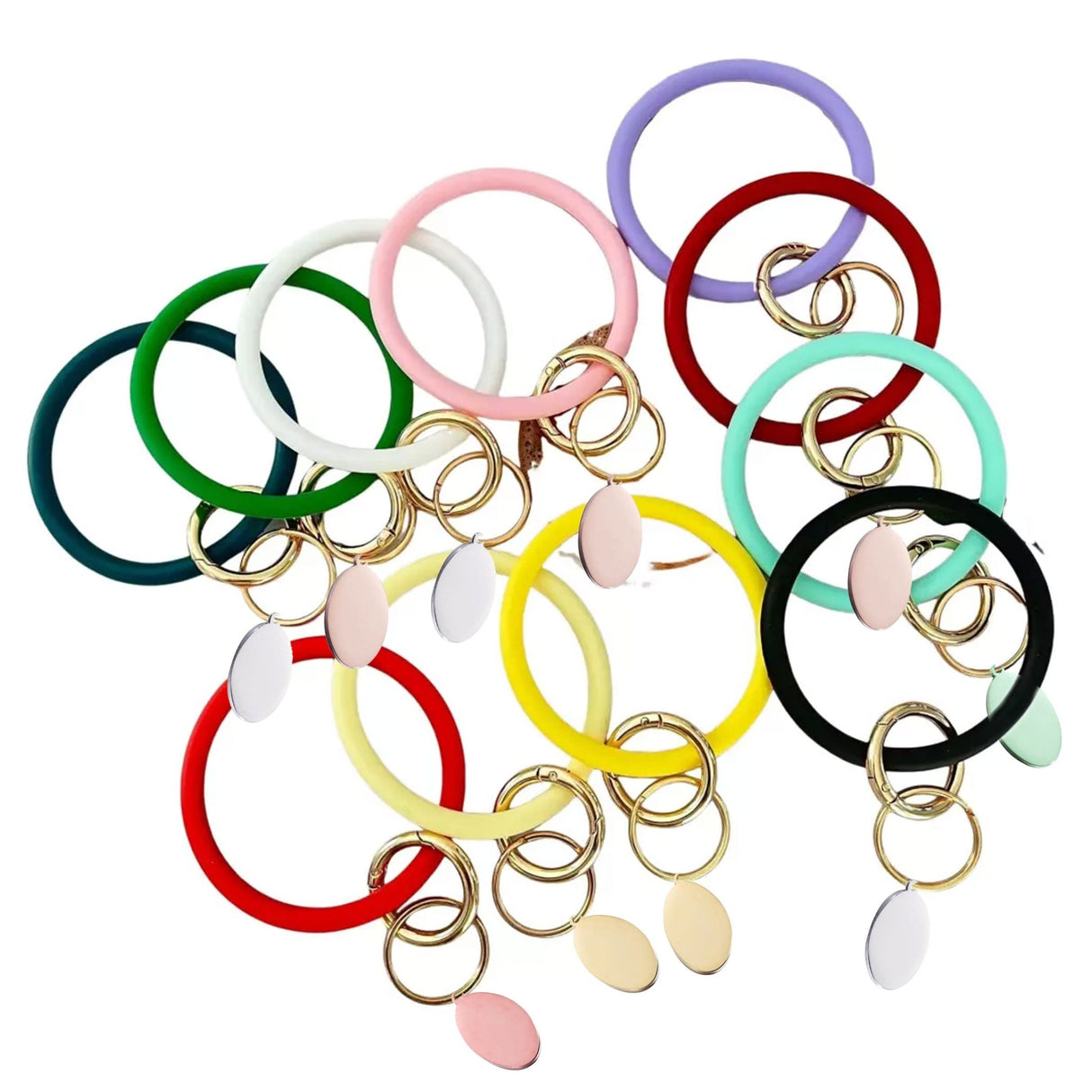 Silicone Wrist Keychain With Metal Tag - Yorkn Inc✅