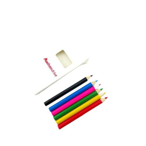 Six - color Mini Wooden Pencil Set In Box - Yorkn Inc✅